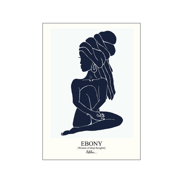 Ebony - blue — Art print by Morais Artworks from Poster & Frame