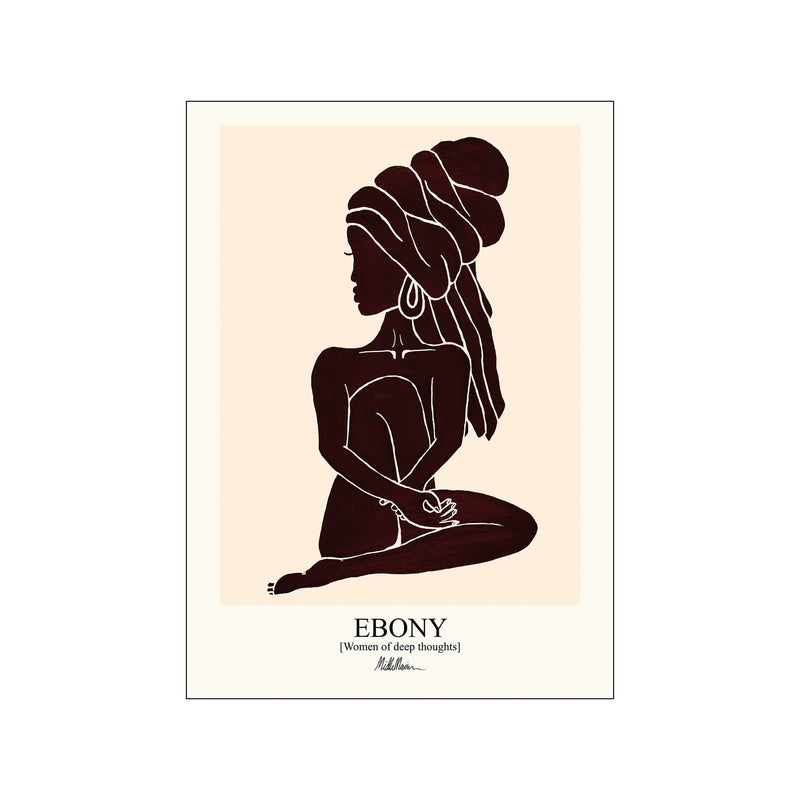 Ebony - red — Art print by Morais Artworks from Poster & Frame