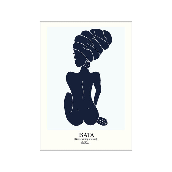 Isata - blue — Art print by Morais Artworks from Poster & Frame