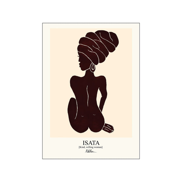 Isata - red — Art print by Morais Artworks from Poster & Frame