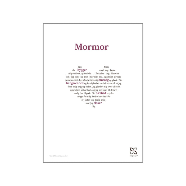 Mormor — Art print by Songshape from Poster & Frame