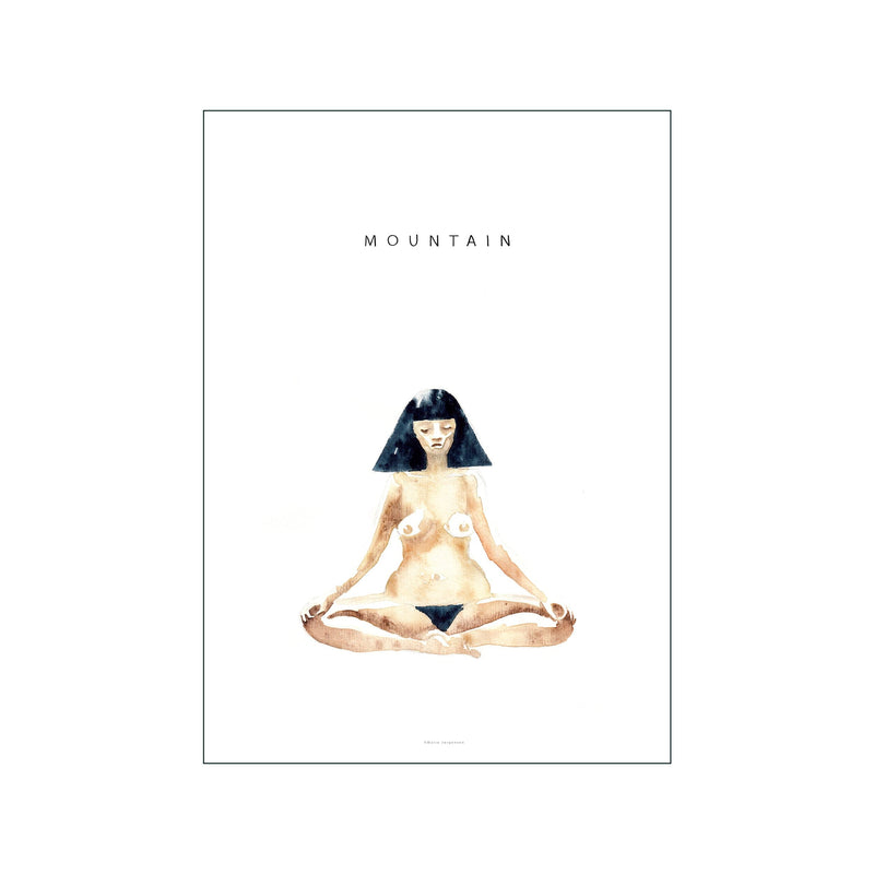 Mountain Meditation — Art print by Yoga Prints from Poster & Frame