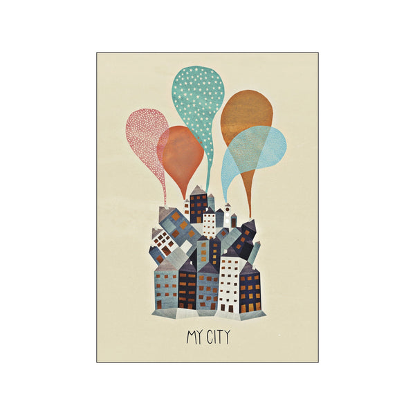 My city — Art print by Michelle Carlslund - Kids from Poster & Frame