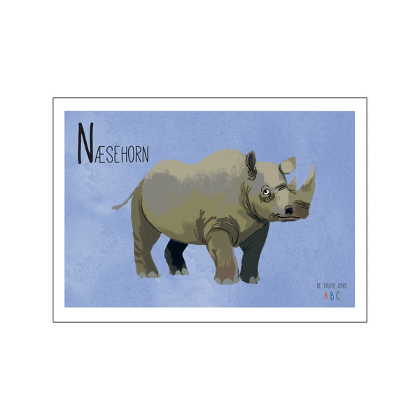 Næsehorn — Art print by Line Malling Schmidt from Poster & Frame