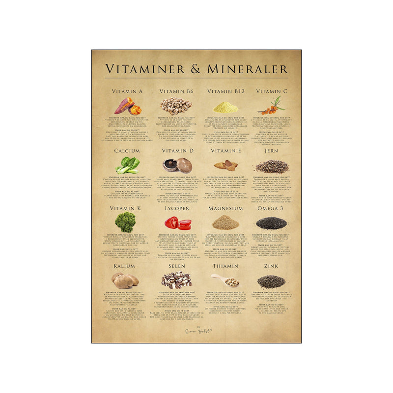 Naturens Vitaminer, papir — Art print by Simon Holst from Poster & Frame
