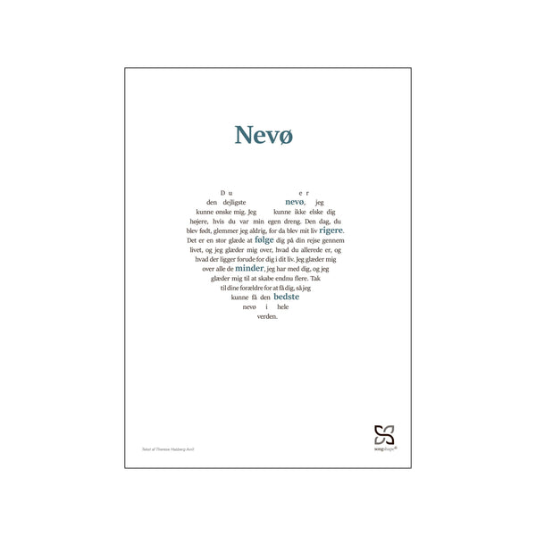 Nevø — Art print by Songshape from Poster & Frame