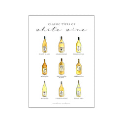 Classic Whites Wine — Art print by Nicoline Victoria from Poster & Frame