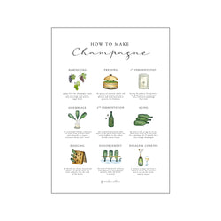 How to make champagne — Art print by Nicoline Victoria from Poster & Frame