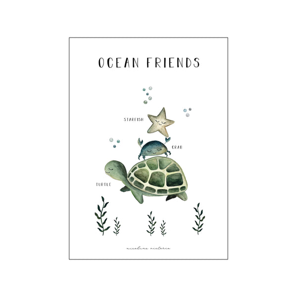 Ocean friends — Art print by Nicoline Victoria-Kids from Poster & Frame