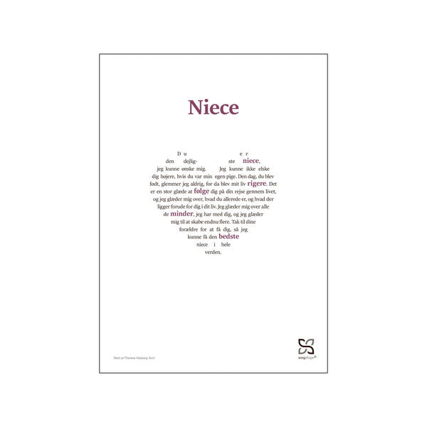 Niece — Art print by Songshape from Poster & Frame
