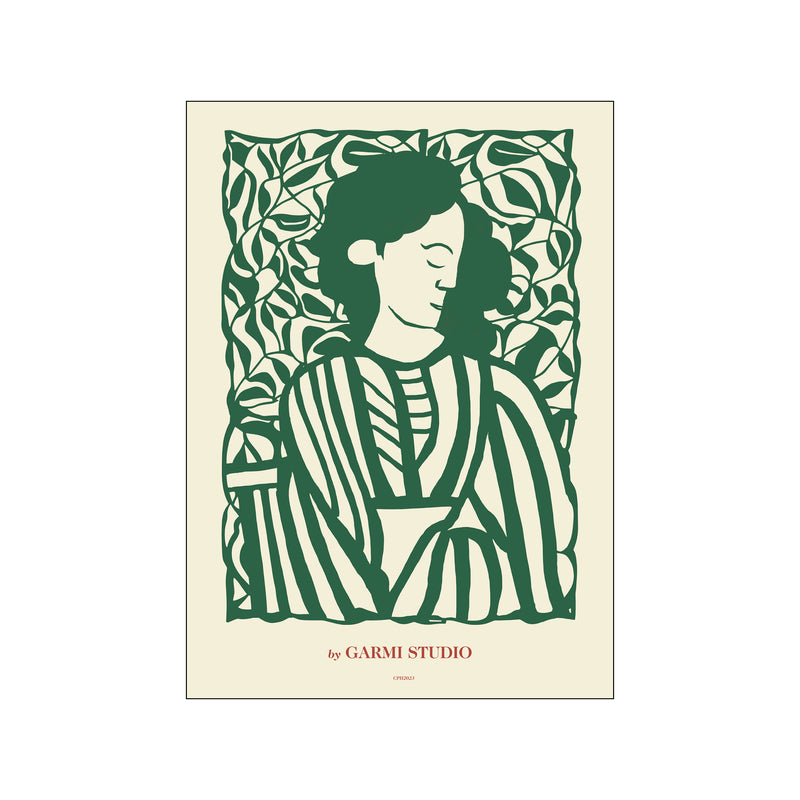 Night Papercut Green — Art print by By Garmi from Poster & Frame