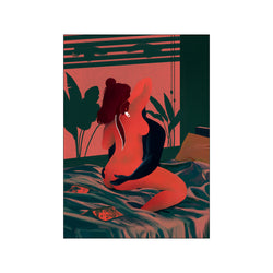 Red Woman — Art print by Nina Dissing from Poster & Frame