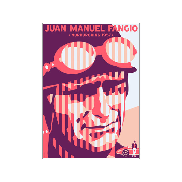Juan Manuel Fangio — Art print by Nis Nielsen from Poster & Frame