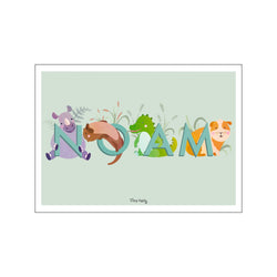 Noam - blå — Art print by Tiny Tails from Poster & Frame
