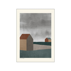 Nordic - Två hus på landsbygden — Art print by PSTR Studio from Poster & Frame