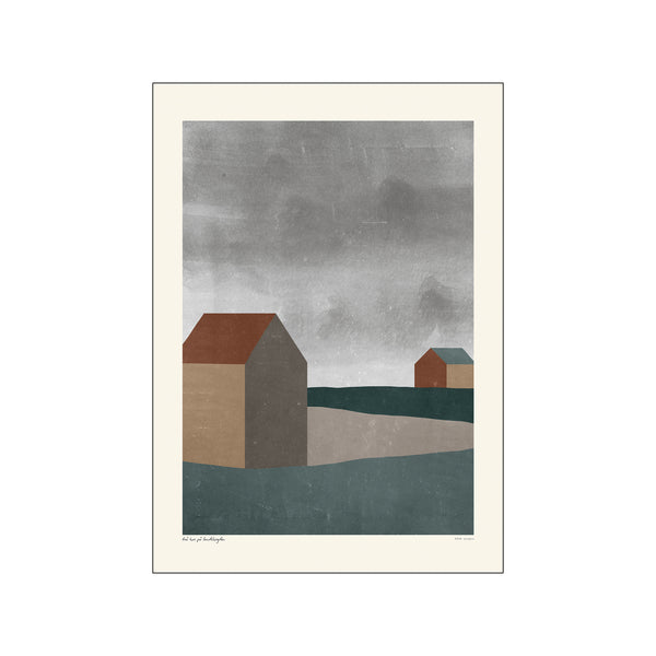 Nordic - Två hus på landsbygden — Art print by PSTR Studio from Poster & Frame