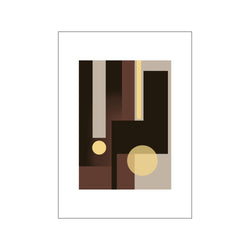 Grey, Brown & Yellow — Art print by Nordic Creator from Poster & Frame