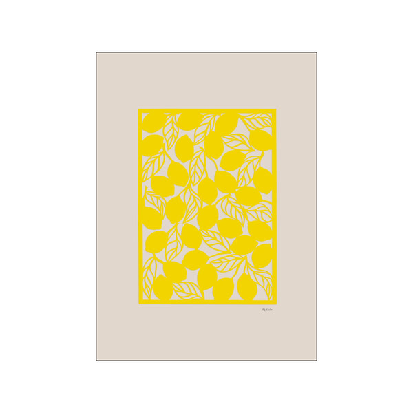 Lemons 02 — Art print by Nordic Papercuts from Poster & Frame