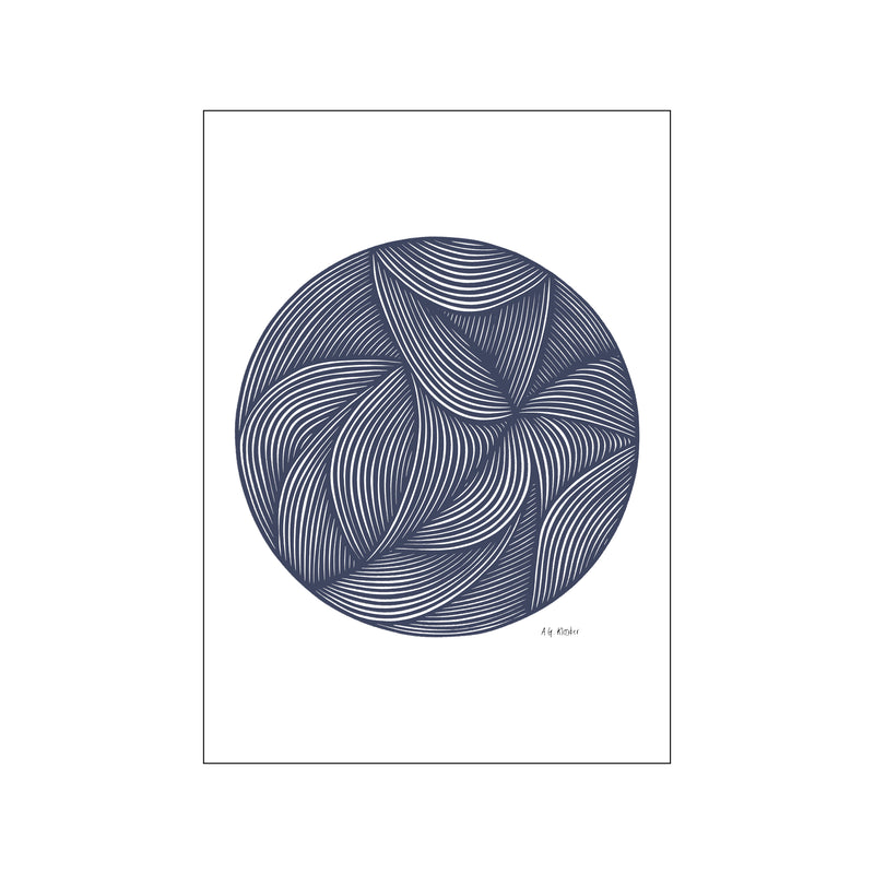 Circle blue — Art print by Nordic Papercuts from Poster & Frame