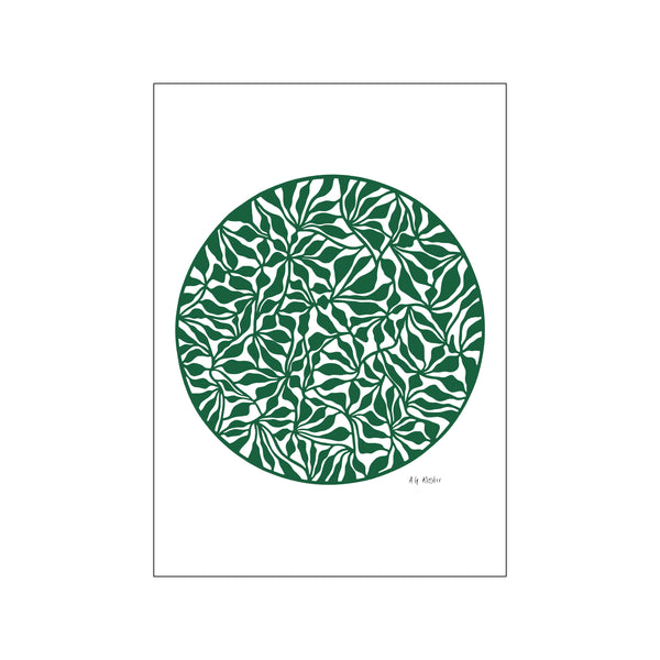 Organic Circle, green — Art print by Nordic Papercuts from Poster & Frame