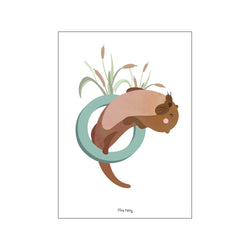 O for Odder — Art print by Tiny Tails from Poster & Frame