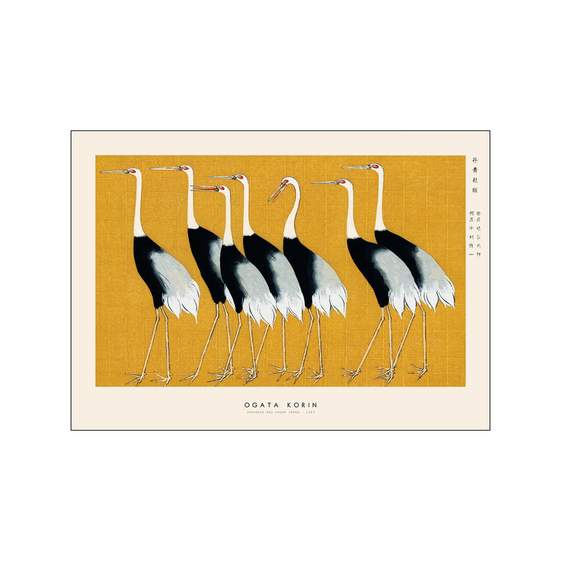 Ogata Korin - Japanese red crown crane — Art print by Japandi x PSTR Studio from Poster & Frame