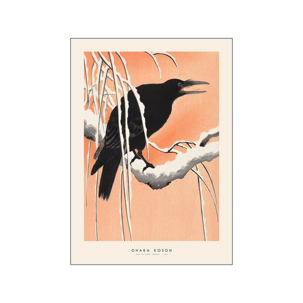 Ohara Koson - Crow on snowy branch — Art print by Japandi x PSTR Studio from Poster & Frame