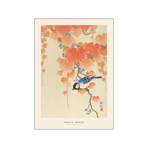 Ohara Koson - Great tit on branch — Art print by Japandi x PSTR Studio from Poster & Frame