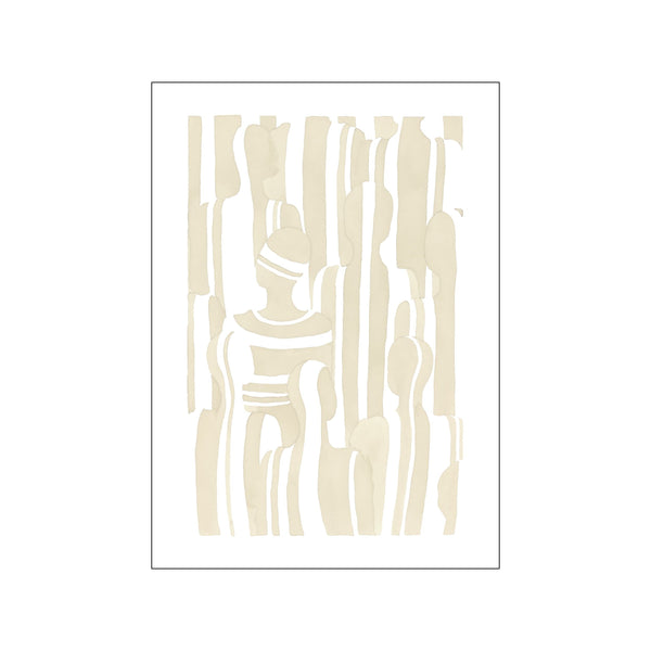 Out of line — Beige — Art print by Different Studio from Poster & Frame