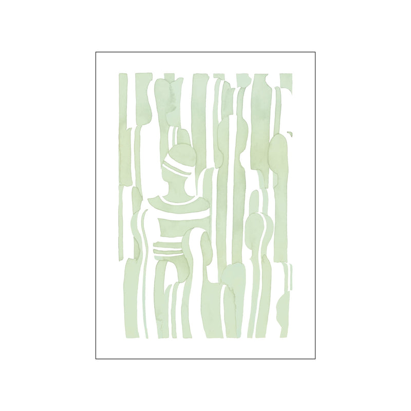 Out of line — Green — Art print by Different Studio from Poster & Frame