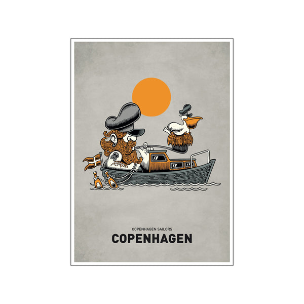 Pelicanship — Art print by Copenhagen Poster from Poster & Frame