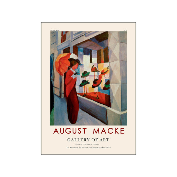 August Macke - The hat shop — Art print by PSTR Studio from Poster & Frame