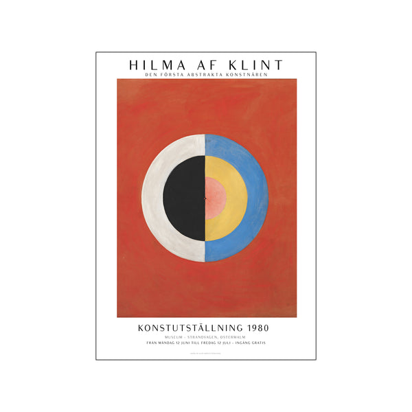 Hilma Af Klint - Art exhibition (Red) — Art print by PSTR Studio from Poster & Frame