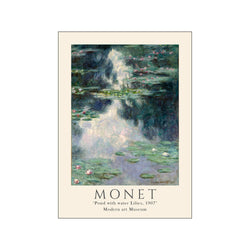 Claude Monet - Pond with lilies — Art print by PSTR Studio from Poster & Frame