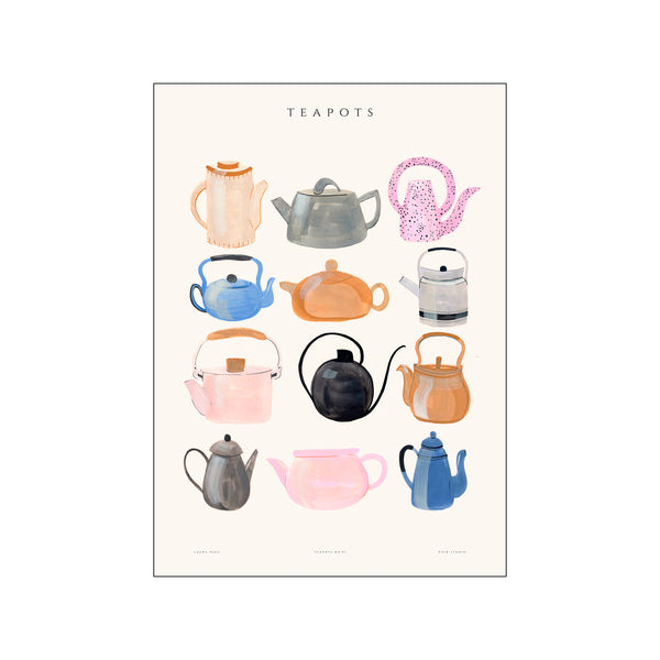 Laura - Teapots — Art print by PSTR Studio from Poster & Frame