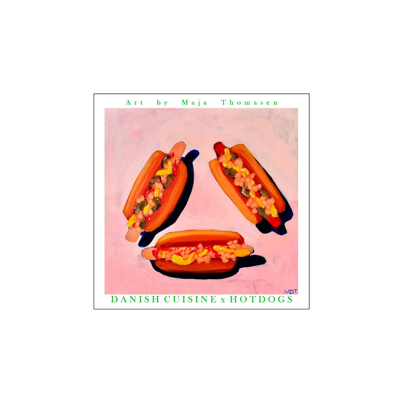 Danish Cuisine x Hotdogs — Art print by MaTho Art from Poster & Frame