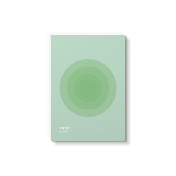 Circles Green - Art Card