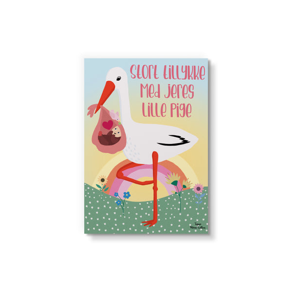 Lys Baby Pige - Art Card