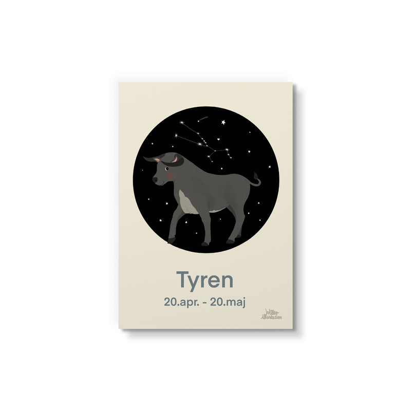 Tyren - Blå - Art Card