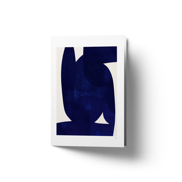 Berit Mogensen Lopez - Blue Shape - Art Card