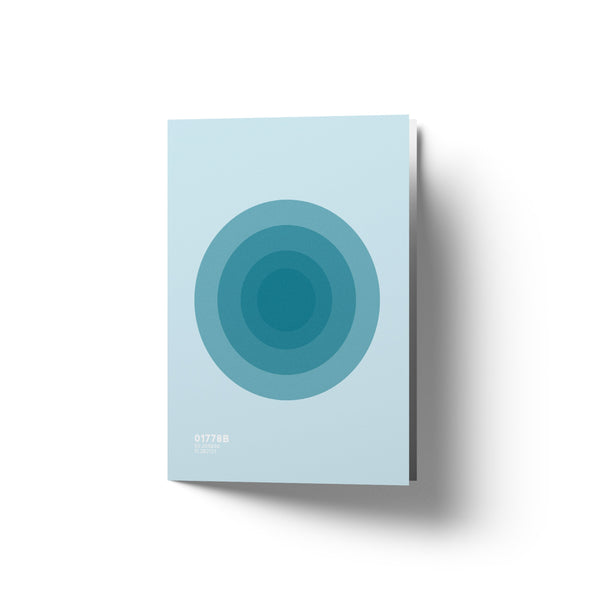 Circles Blue - Art Card