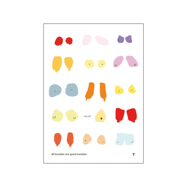 Pastel Boobies — Art print by Prints Please from Poster & Frame