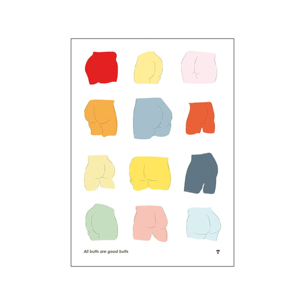 Pastel Butts — Art print by Prints Please from Poster & Frame