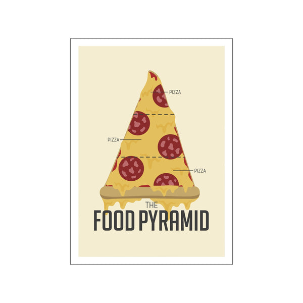 Pizza pyramide — Art print by Stay Cute from Poster & Frame