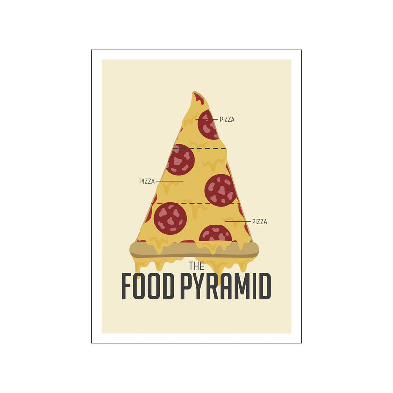 Pizza pyramide — Art print by Stay Cute from Poster & Frame