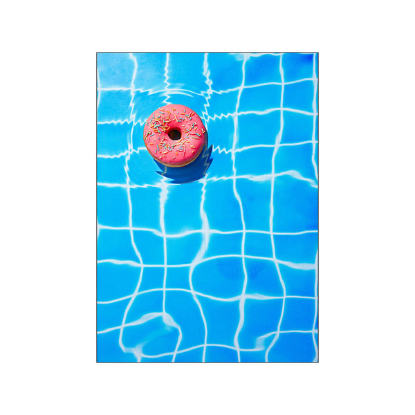 Pool doughnut — Art print by Supermercat from Poster & Frame