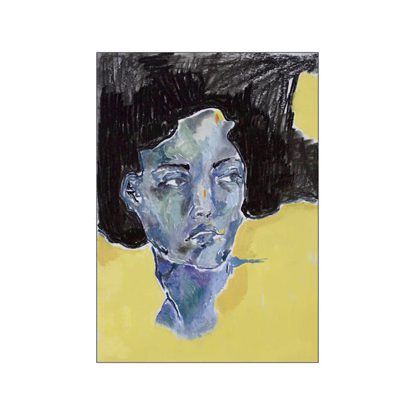 Portrait in Yellow — Art print by Fiona Alberte from Poster & Frame