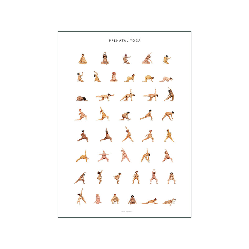 Prenatal Yoga — Art print by Yoga Prints from Poster & Frame
