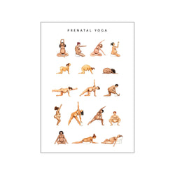 Prenatal yoga - small — Art print by Yoga Prints from Poster & Frame