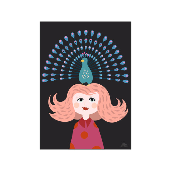 Pretty Peacock — Art print by Willero Illustration from Poster & Frame